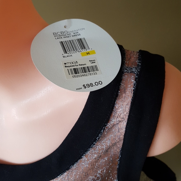 BCBG Lace Inset Dress - Picture 6 of 7